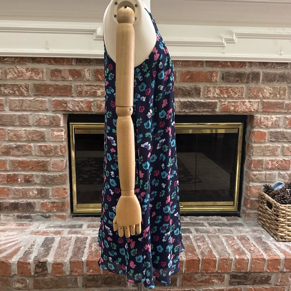 BETSEY JOHNSON Y2K Navy Multicolored Floral Slip Dress / 2 / Excellent condition - Picture 8 of 13